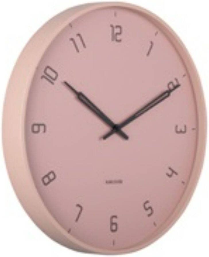Karlsson Wandklok Stark Roze Ø40cm Wandklok Modern
