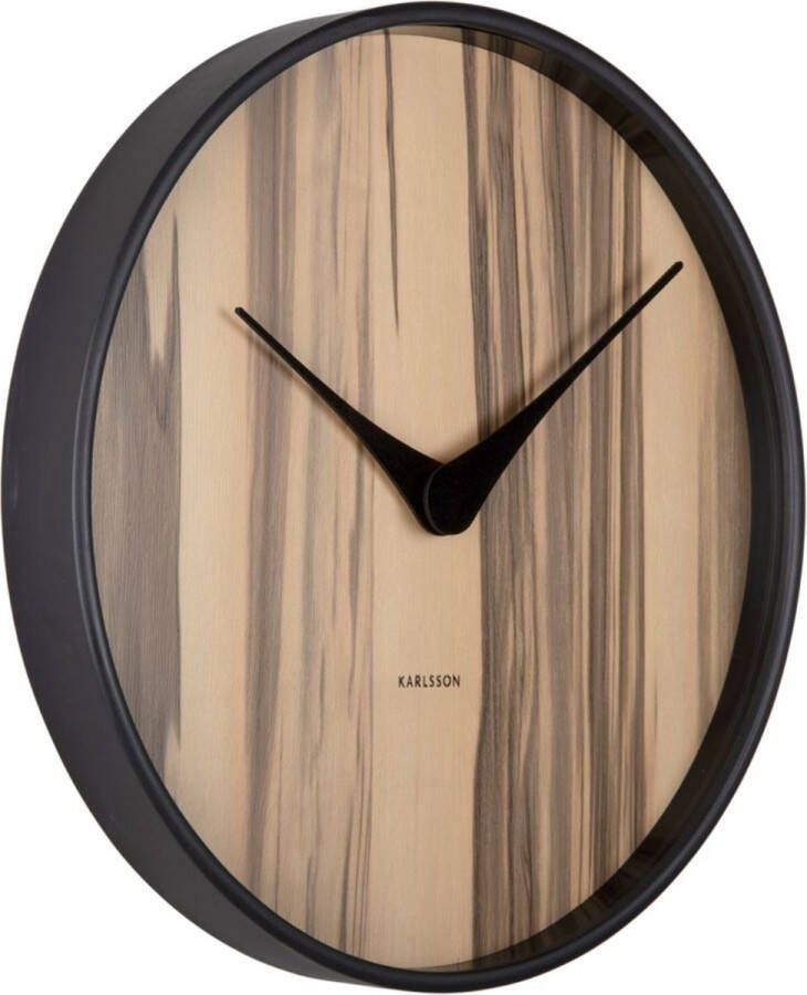 Karlsson Wandklok Wood Melange Bruin Ø40cm Wandklok Modern