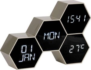 Karlsson Wekker Six in the Mix Rubberized Goud 17 5x12x4 5cm