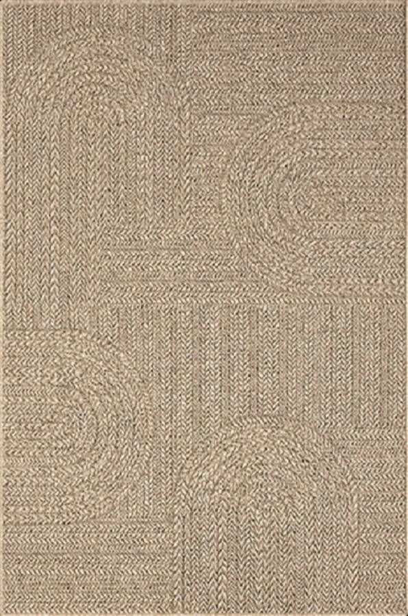 Karpet24 Buitentapijt Jute look 140x200 cm voor binnen en buiten Rechthoek Laagpolig natuurlijke look voor tuin balkon terras of binnen indoor kleed of buitentapijt of tuintapijt Kenzy by