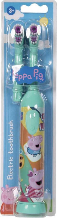 KARSTEN international Electrische Tandenborstel op batterijen Peppa Big Inclusief 2 opzetborstels Voor kinderen vanaf 3 jaar