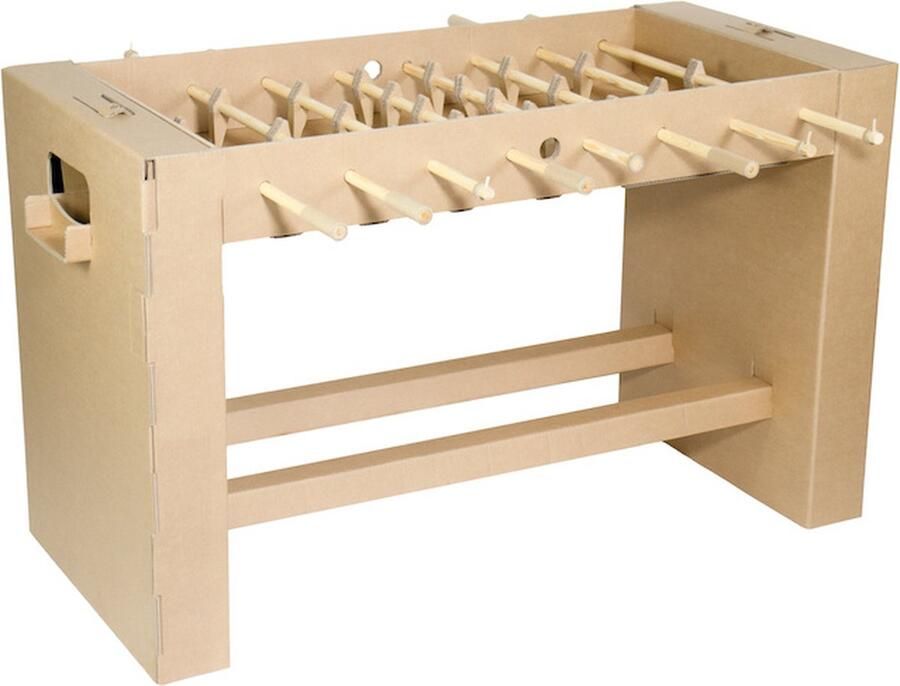 KarTent Kartonnen voetbaltafel 147x71x89 cm Met spelers Incl. bal
