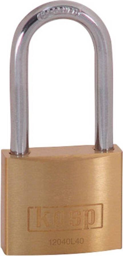 Kasp K12040L40D Hangslot 40 mm Goud-geel Sleutelslot