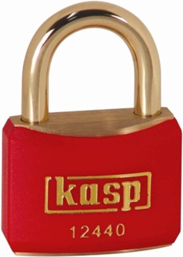 Kasp K12440REDD Hangslot 40 mm Verschillend sluitend Goud-geel Sleutelslot