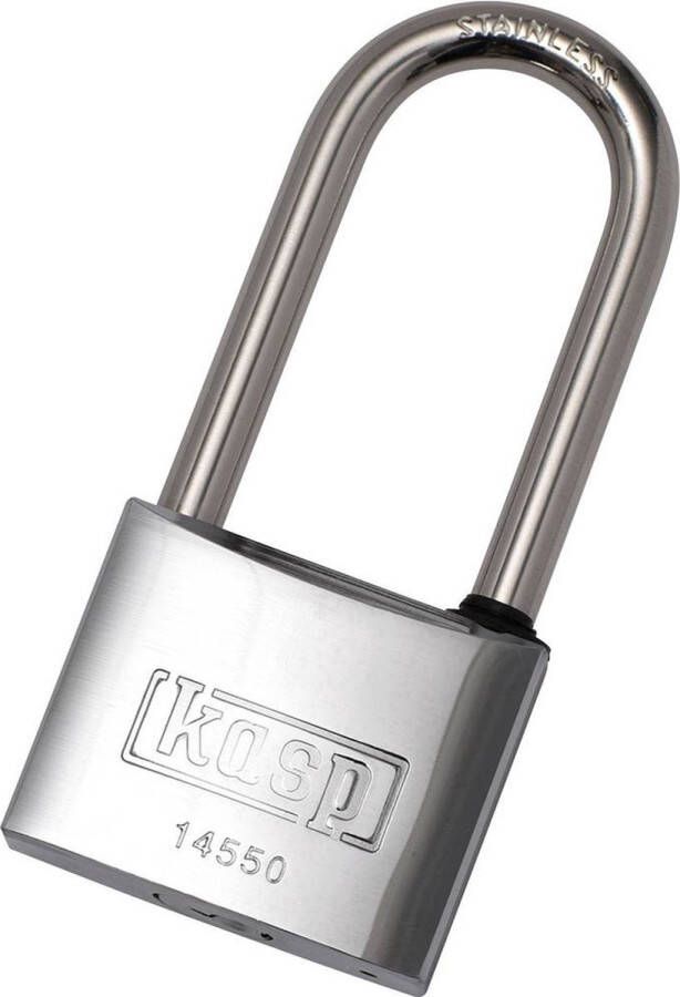 Kasp K14550L63D Hangslot 50 mm Verschillend sluitend RVS Sleutelslot
