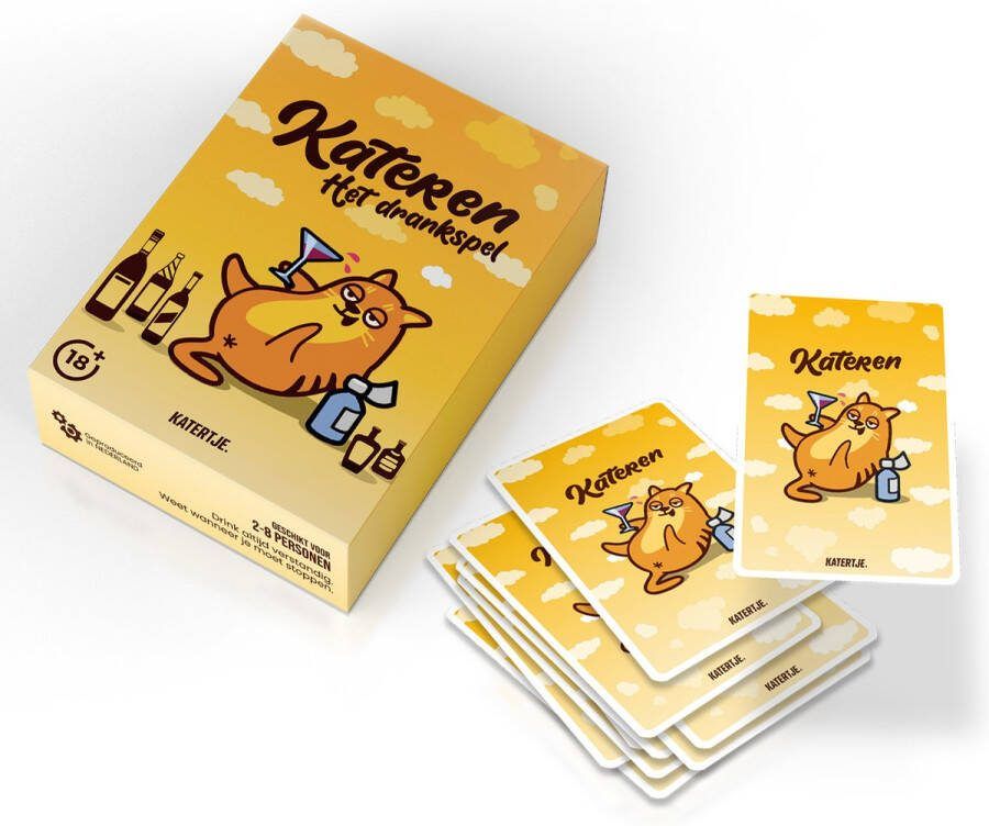 KATERTJE KATEREN Het Drankspel Drankspellen Partygame Partyspel Kaartspel Officieel spel