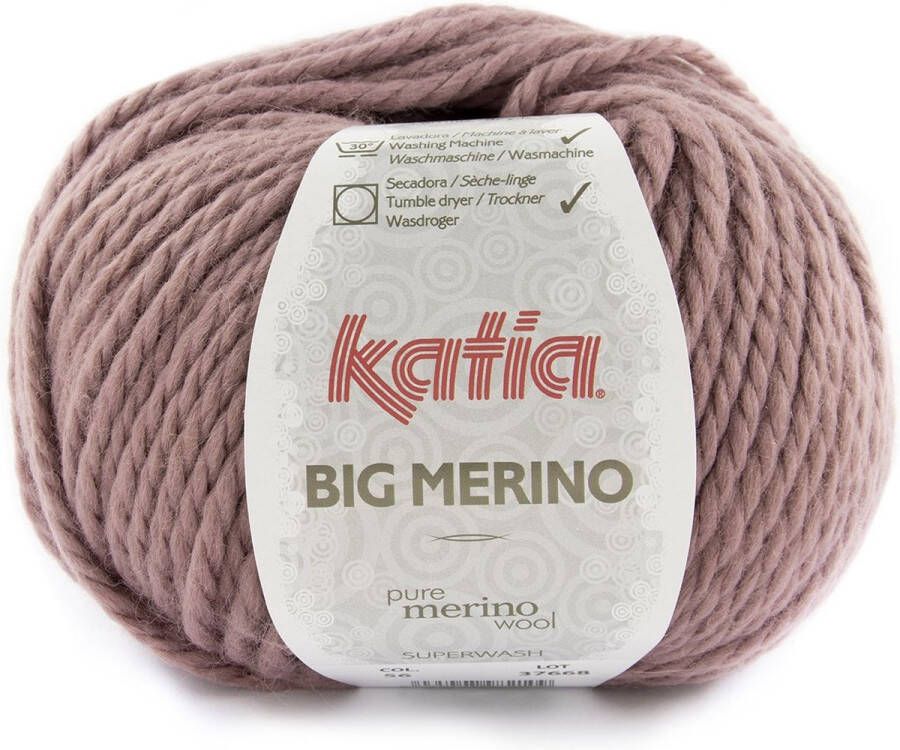 Katia Big Merino Garen Donker Roze Kleurnr. 56 merino wol merino haakgaren breien haken breigaren haken voor interieur haken voor baby super zacht wol baby wol garen breiwol