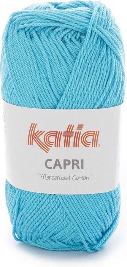 Katia Capri kleur 101 Turquoise 50 gr. = 125 m. 100% katoen