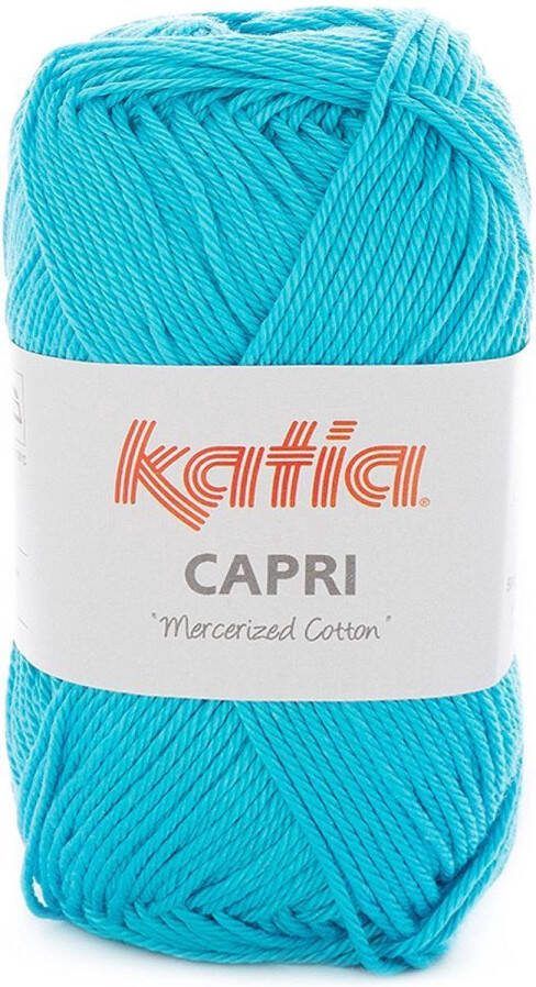 Katia Capri kleur 101 Turquoise 50 gr. = 125 m. 100% katoen