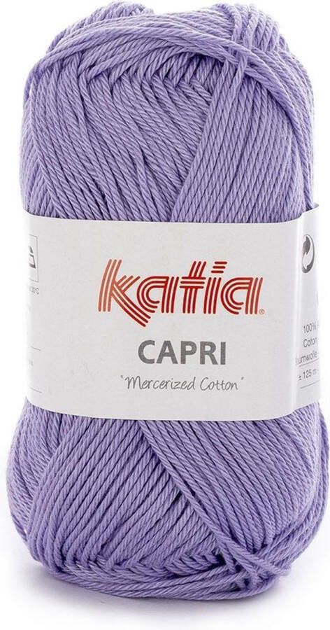 Katia Capri kleur 106 Purperviolet 50 gr. = 125 m. 100% katoen