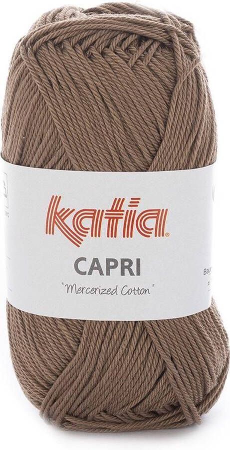 Katia Capri kleur 116 Bruin 50 gr. = 125 m. 100% katoen