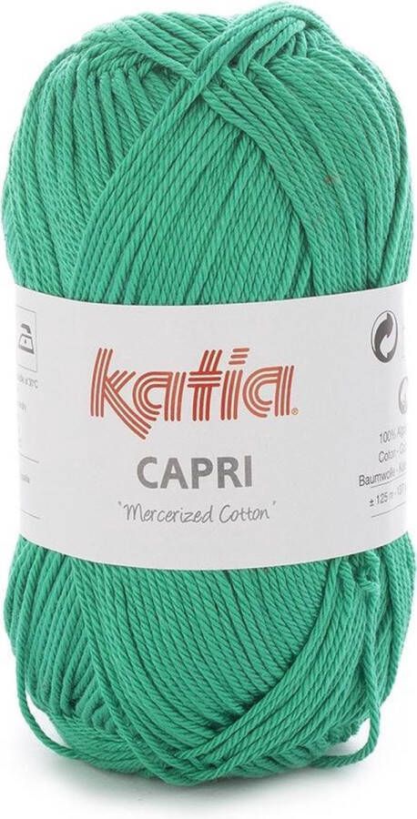 Katia Capri kleur 130 Groen 50 gr. = 125 m. 100% katoen