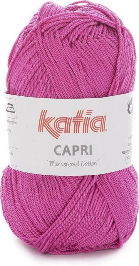 Katia Capri kleur 138 Licht fuchsia 50 gr. = 125 m. 100% katoen