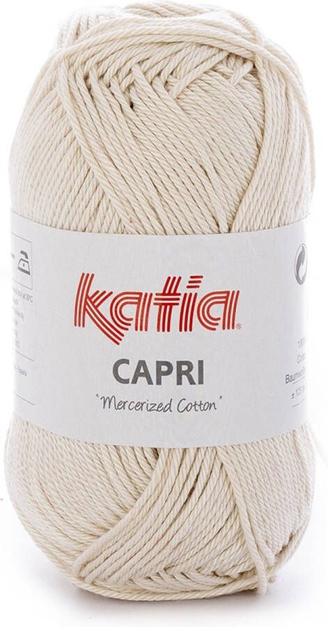 Katia Capri kleur 141 Zeer licht beige 50 gr. 125 m. 100% katoen