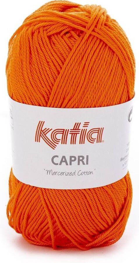 Katia Capri kleur 143 Dieporanje 50 gr. = 125 m. 100% katoen
