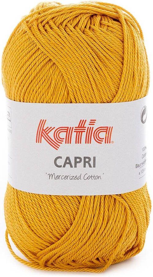Katia Capri kleur 144 Mosterdgeel 50 gr. = 125 m. 100% katoen