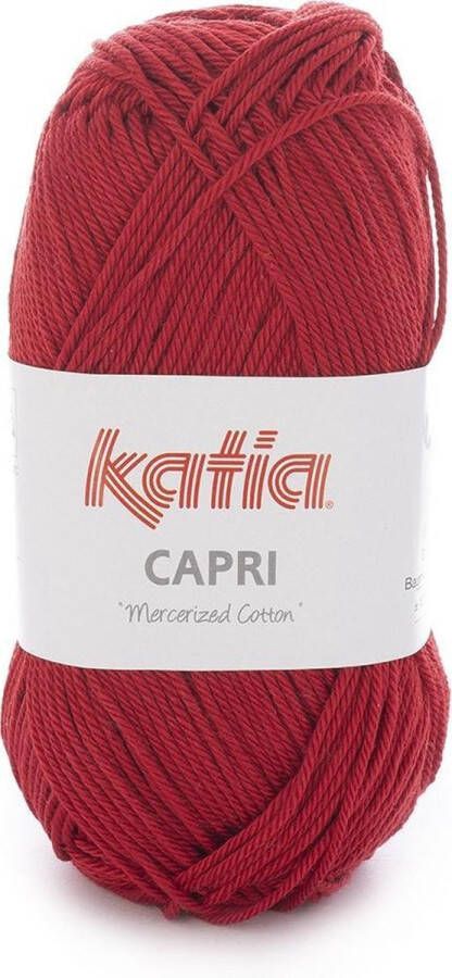 Katia Capri kleur 150 Wijnrood 50 gr. = 125 m. 100% katoen