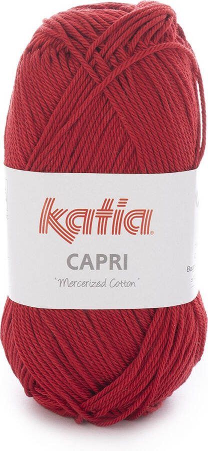 Katia Capri kleur 150 Wijnrood 50 gr. = 125 m. 100% katoen