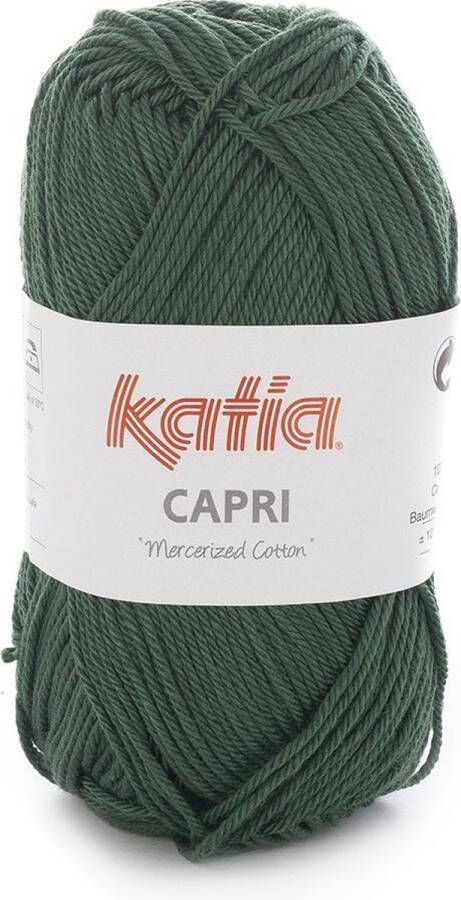 Katia Capri kleur 156 Flessegroen 50 gr. = 125 m. 100% katoen 5 stuks in verpakking