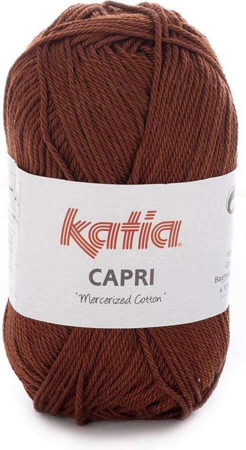 Katia Capri kleur 162 Koperbruin 50 gr. = 125 m. 100% katoen