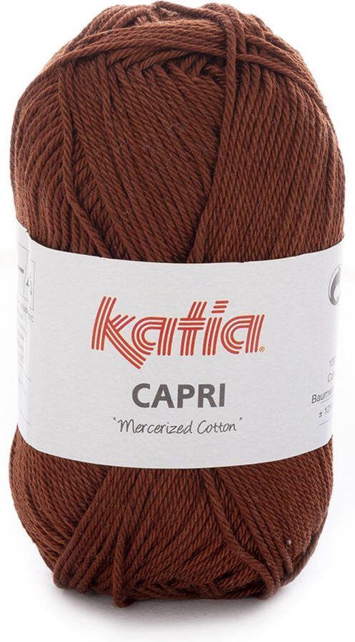 Katia Capri kleur 162 Koperbruin 50 gr. = 125 m. 100% katoen