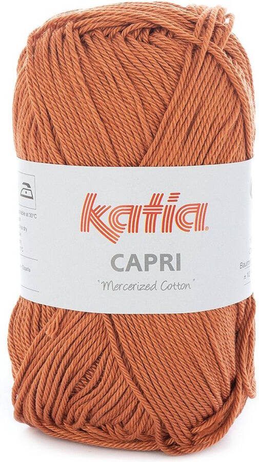Katia Capri kleur 167 Zalmoranje 50 gr. = 125 m. 100% katoen