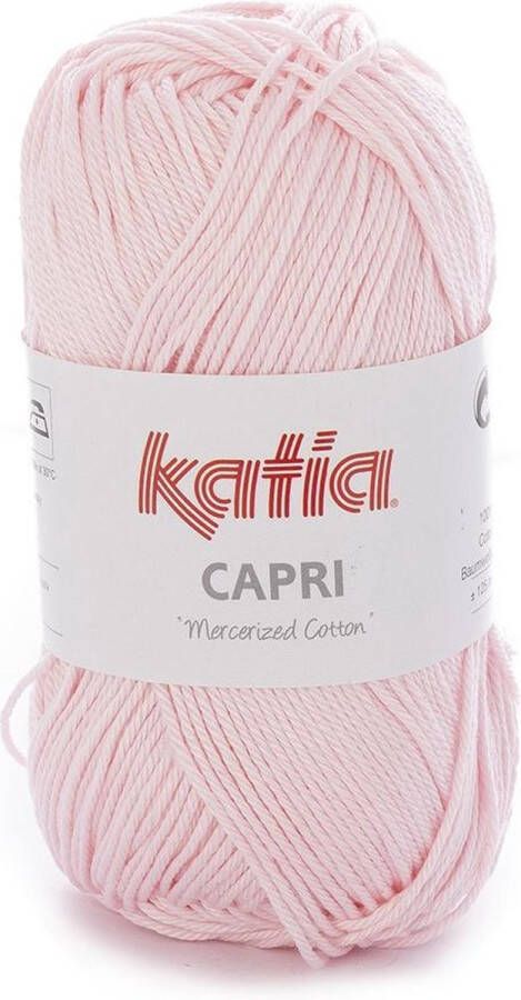 Katia Capri kleur 169 Lichtroze 50 gr. = 125 m. 100% katoen