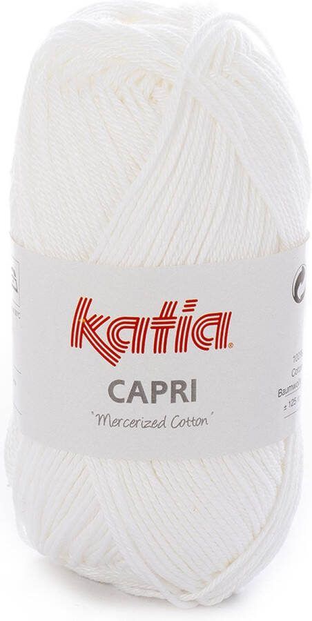 Katia Capri kleur 50 Wit 50 gr. = 125 m. 100% katoen
