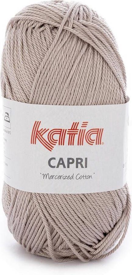 Katia Capri kleur 53 Steengrijs 50 gr. = 125 m. 100% katoen