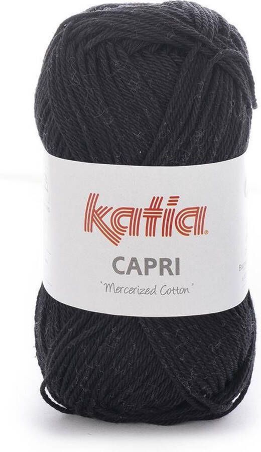 Katia Capri kleur 56 Zwart 50 gr. = 125 m. 100% katoen