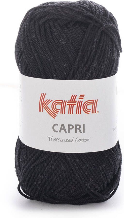 Katia Capri kleur 56 Zwart 50 gr. = 125 m. 100% katoen