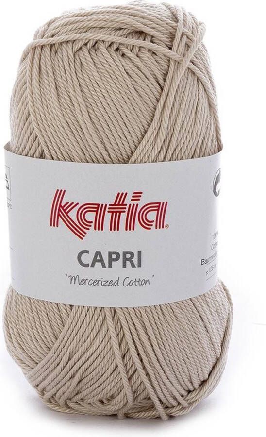 Katia Capri kleur 67 Licht beige 50 gr. = 125 m. 100% katoen