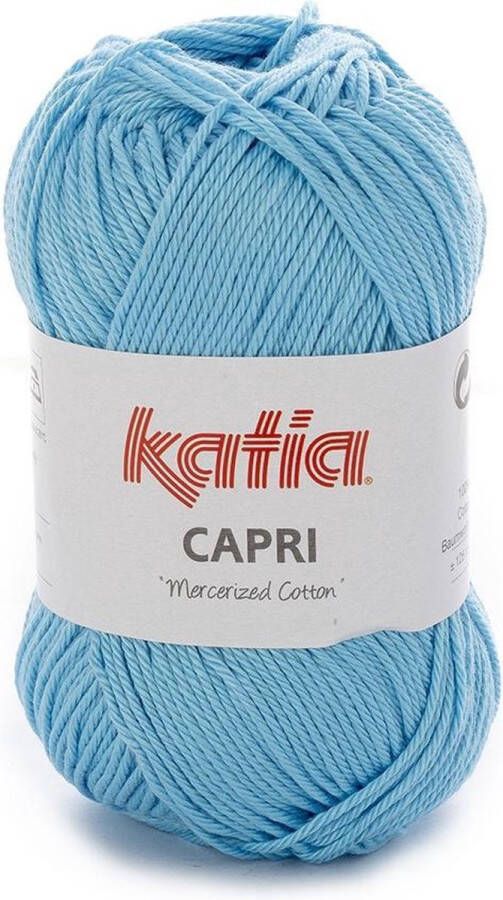 Katia Capri kleur 97 Licht blauw 50 gr. = 125 m. 100% katoen