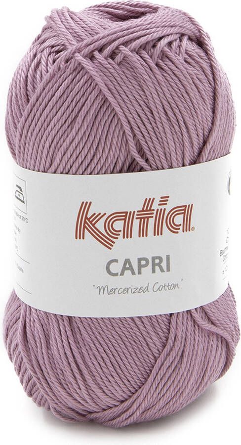Katia Capri Medium paars -100% Katoen Gemercericeerd 50 gr