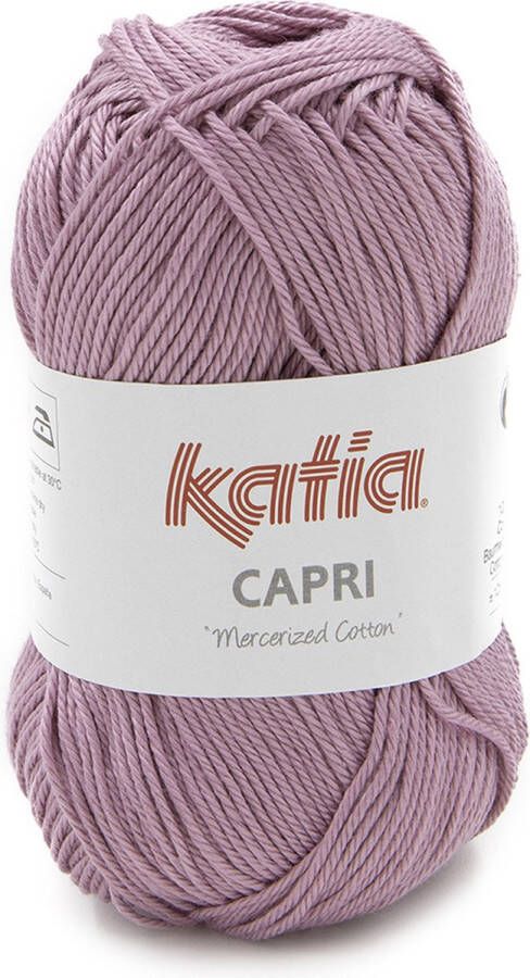 Katia Capri Medium paars -100% Katoen Gemercericeerd 50 gr