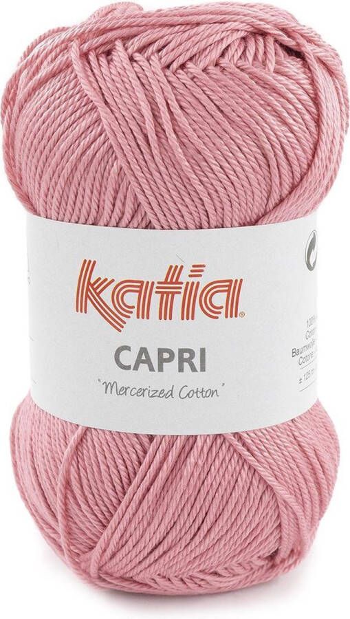 Katia Capri Zalmrood 100% Katoen Gemercericeerd 50 gr