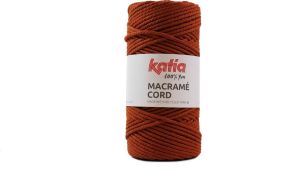 Katia Macrame Cord Twisted 5mm 110 Kleur: Dakpan