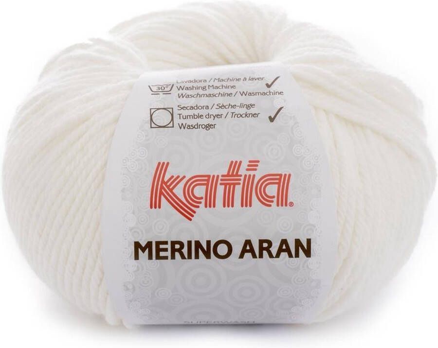 Katia Merino Aran Garen Ecru Kleurnr. 3 merino wol haakgaren breien haken breigaren haken voor interieur haken voor baby super zacht wol baby wol garen breiwol