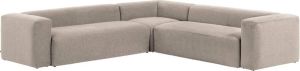Kave Home 6-zits hoekbank Blok beige 320 x 320 cm