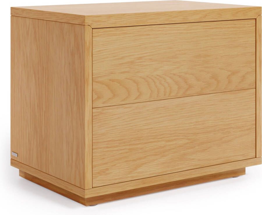Kave Home Abilen eiken fineer nachtkastje 53 4 x 43 6 cm FSC 100%