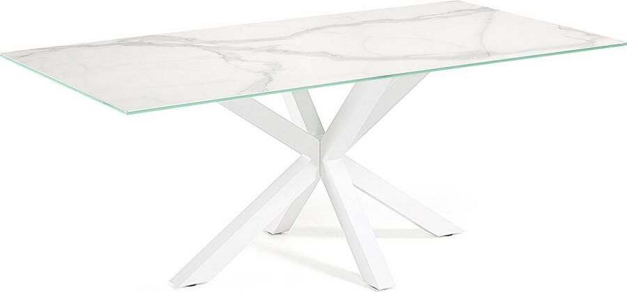 Kave Home Eettafel Argo Keramiek 160 x 90cm Wit