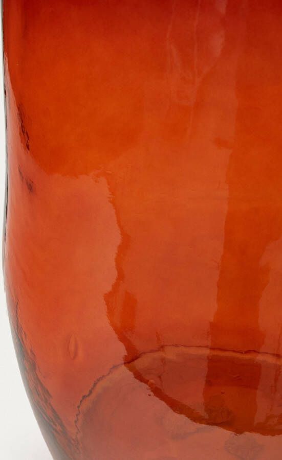 Kave Home Brenna 100% gerecycled bruin glazen vaas 73 cm