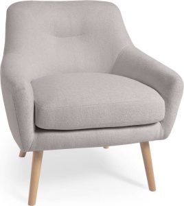 Kave Home Fauteuil 'Candela' Bouclé kleur Grijs