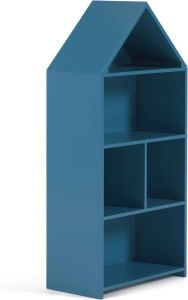 Kave Home Celeste kinderspeelhuis plank in blauw MDF 50 x 105 cm