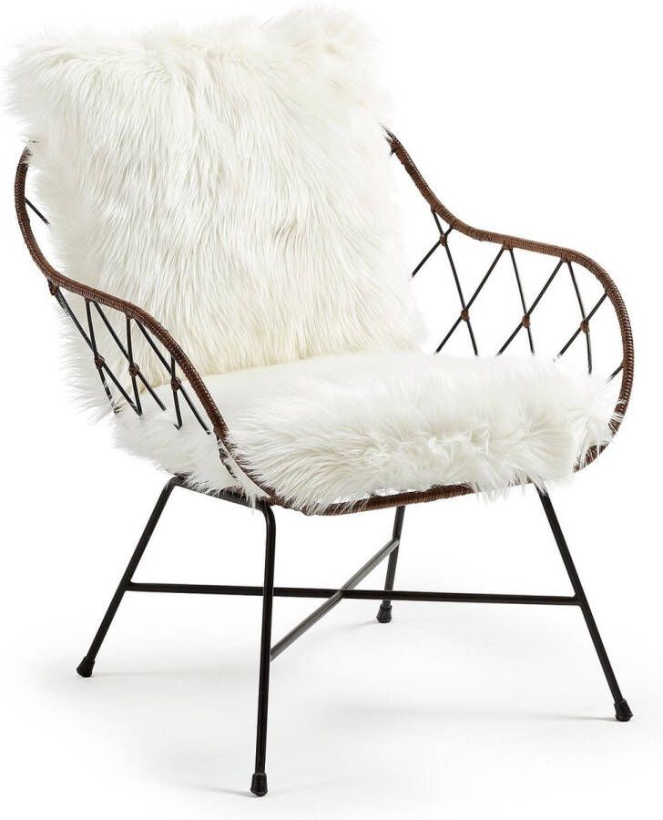 Kave Home LaForma Claque fauteuil Wit