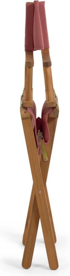 Kave Home Dalisa klapstoel in terracotta en massief acaciahout FSC 100%