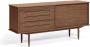 Kave Home Carolin walnotenhouten fineer dressoir met 2 deuren en 1 lade 180 x 83 8 cm - Thumbnail 1