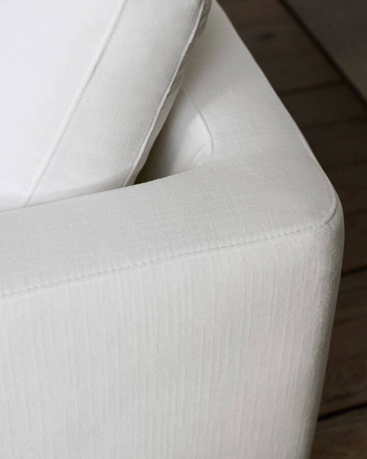 Kave Home Gala 4-zitsbank met chaise longue rechts in wit 300 cm