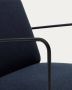 Kave Home Gamer fauteuil blauw en metaal met zwart geschilderde afwerking - Thumbnail 1