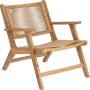 Kave Home Geralda fauteuil in acaciahout met natuurlijke afwerking FSC 100% - Thumbnail 1